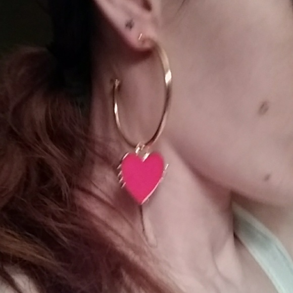 Nwt:Super one of kind beautiful gold hoops♥️ - Picture 2 of 2